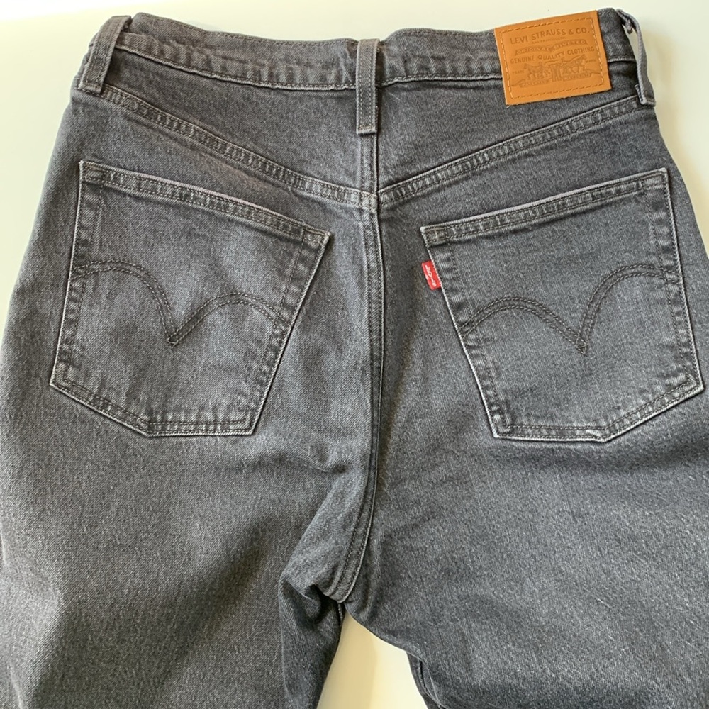 Levi’s Ribcage Straight Ankle Jeans washed black - 29 - Picture 6 of 7